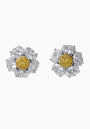 Silver Daisy Stud Earrings