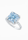 Fancy Blue Fabulite Silver Ring