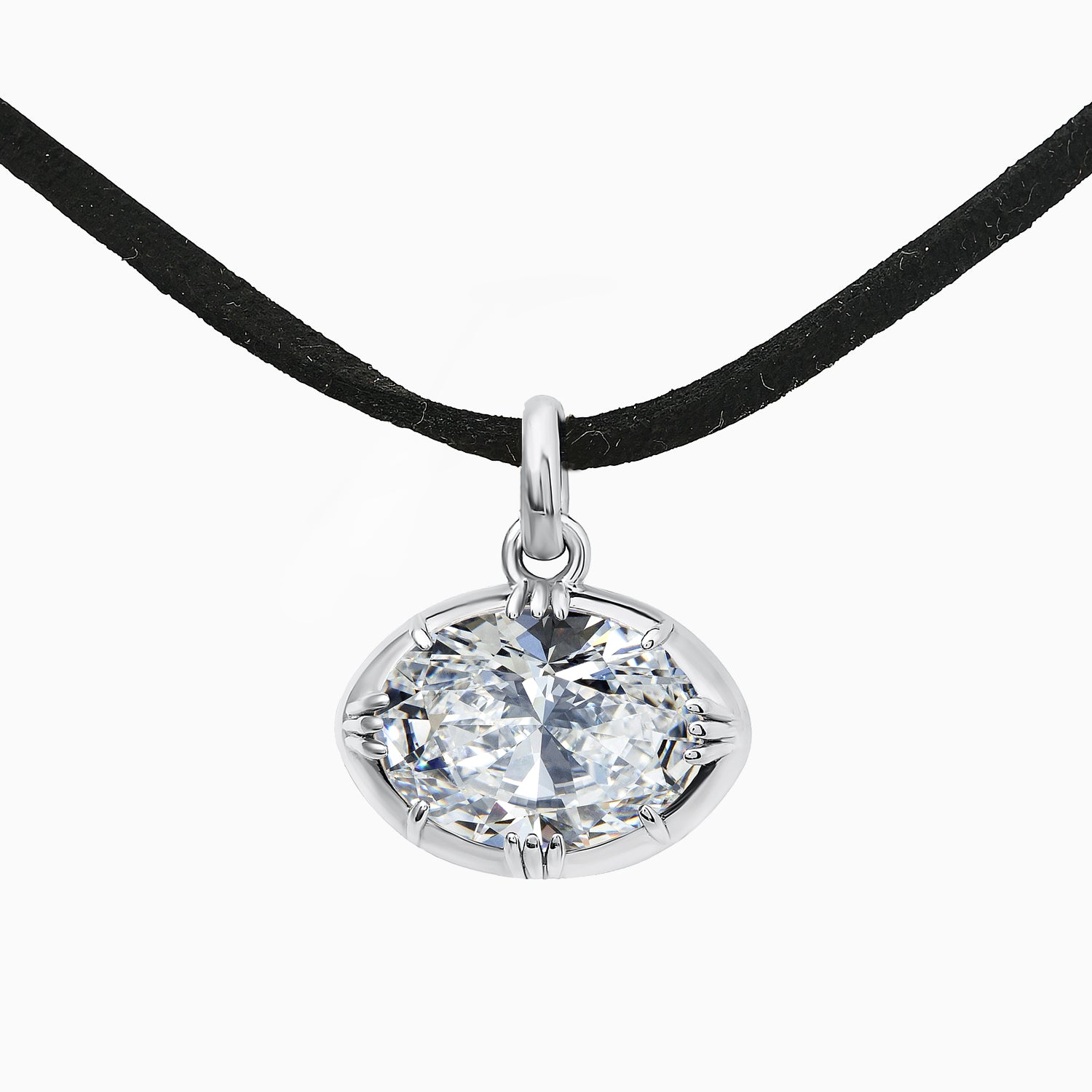 Oval Zircon Pendant
