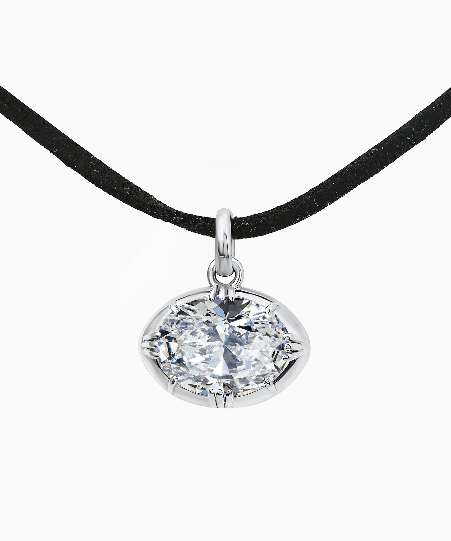 Oval Zircon Pendant