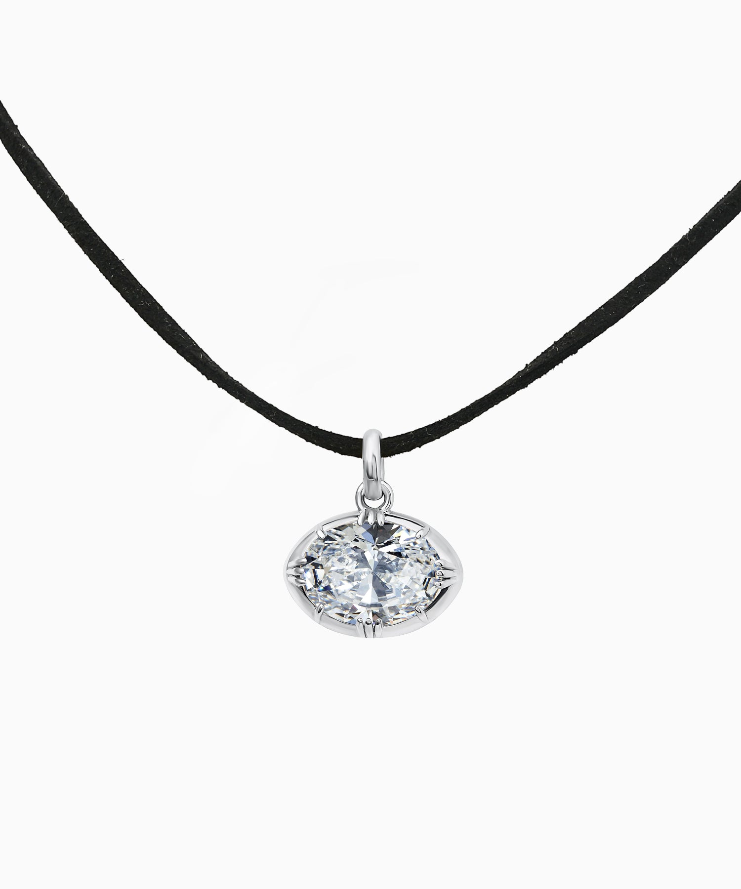 Oval Zircon Pendant