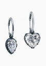 Asymmetrical Hoop Earrings in Black Rhodium-Plated Sterling Silver