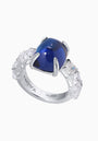 “Chrysler” Silver Ring with Sapphire Zircon
