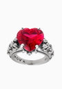 Vintage-Style Silver Ring with Cubic Zirconia