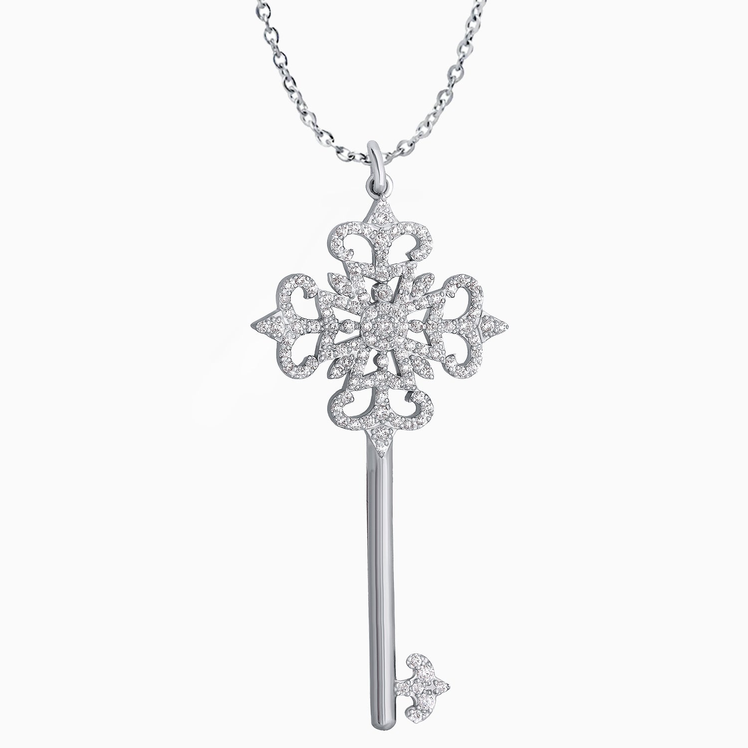 “The Key to Yourself” Pendant Necklace in Sterling Silver
