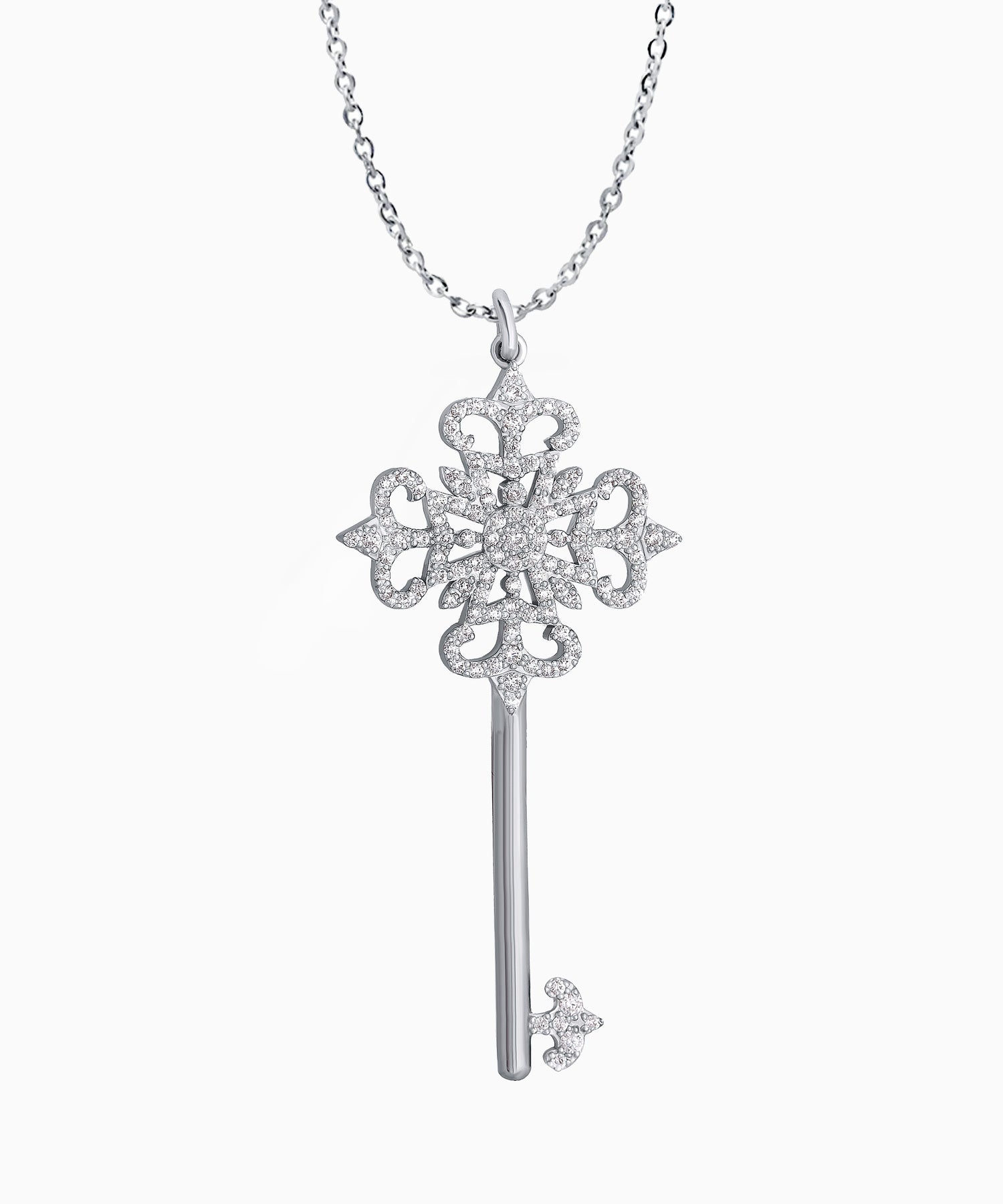 “The Key to Yourself” Pendant Necklace in Sterling Silver
