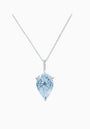 Fancy Blue Fabulite Silver Pendant