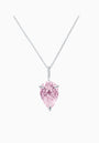 Fancy Pink Fabulite Silver Pendant