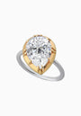 Pear-Cut Zircon Ring in Sterling Silver
