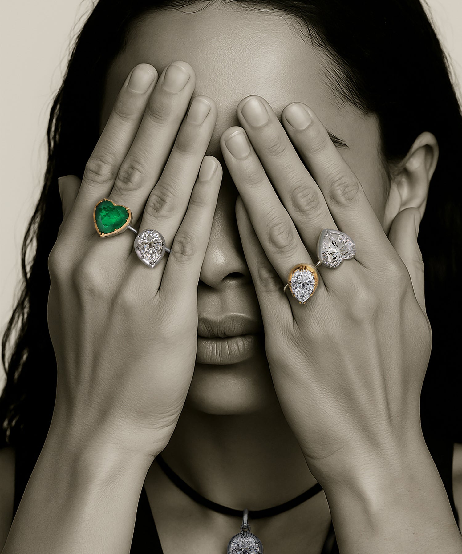 Pear-Cut Zircon Ring in Sterling Silver