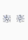 Pendientes de Plata con circonita Fabulite de Talla Princesa