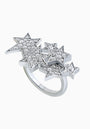 Milky Way Ring in White Rhodium - Plated Sterling Silver